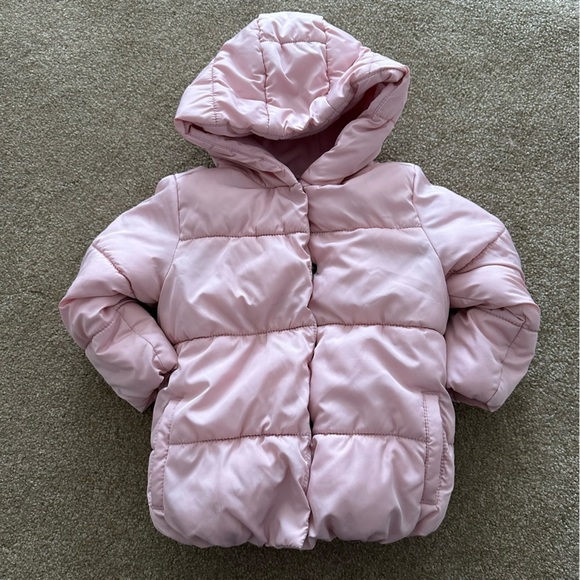 Old Navy Pink Puffer Fleece Lined Jacket - Picture 2 of 13